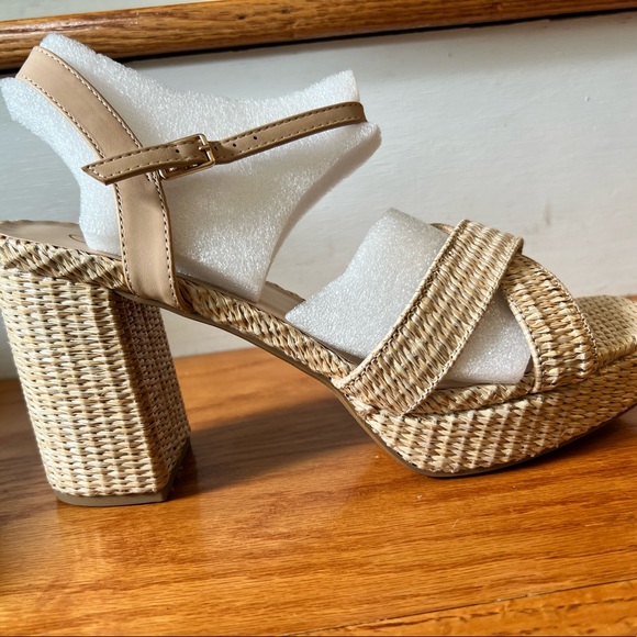 Y-Not Raffia Platform Sandals - Picture 3 of 4